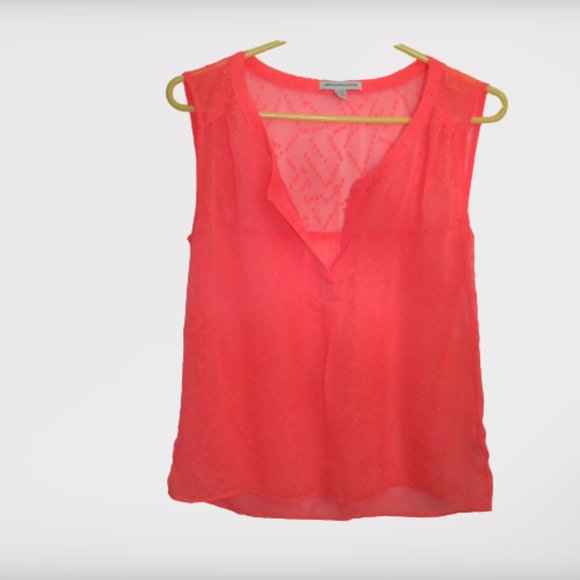 ⭐ American Eagle Sheer Sleeveless Tank Top Blouse - Picture 3 of 7
